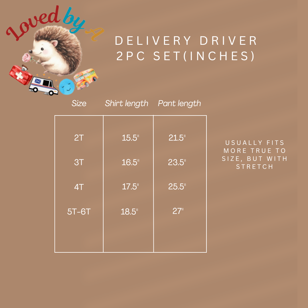 Delivery Driver two piece set