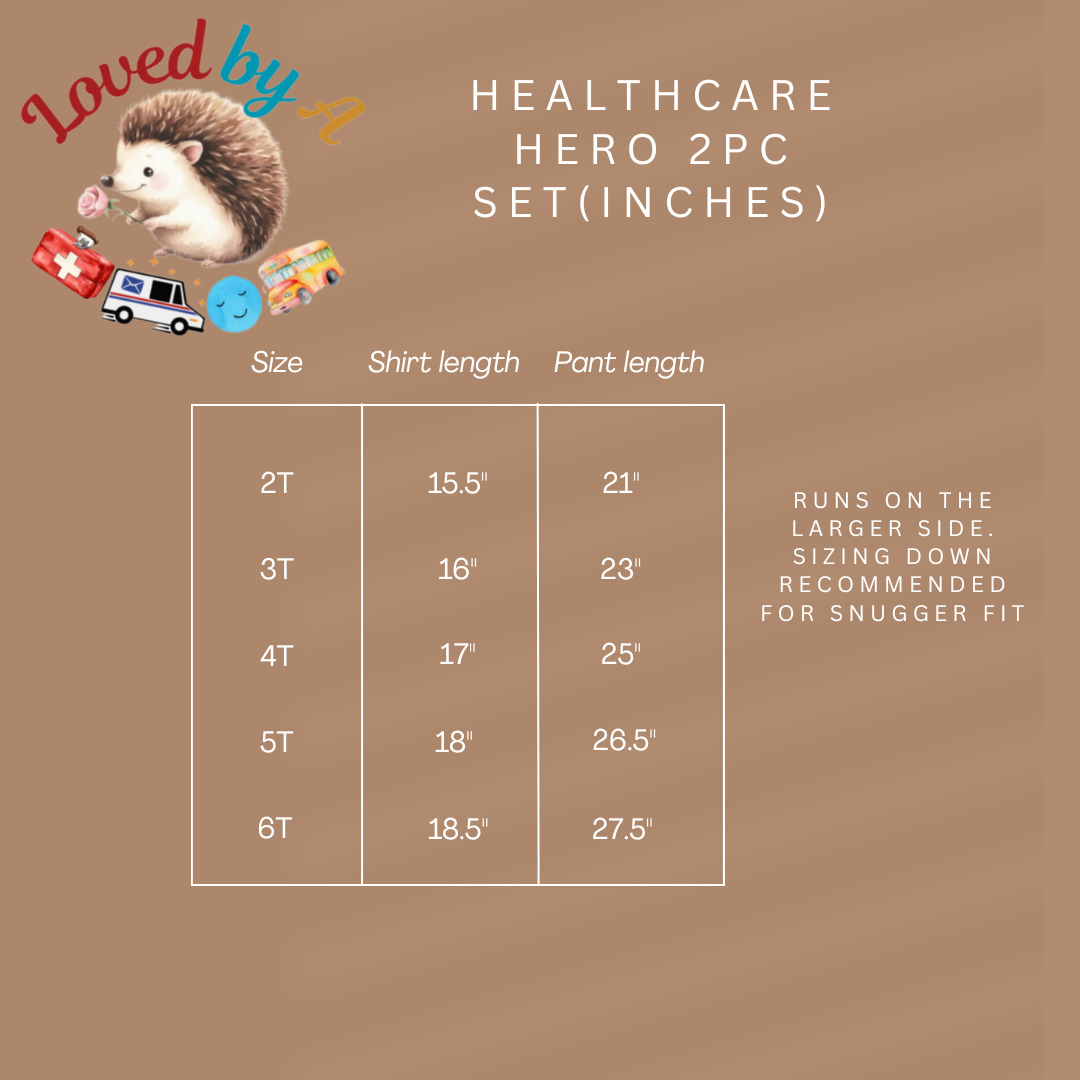 Healthcare Hero two piece set