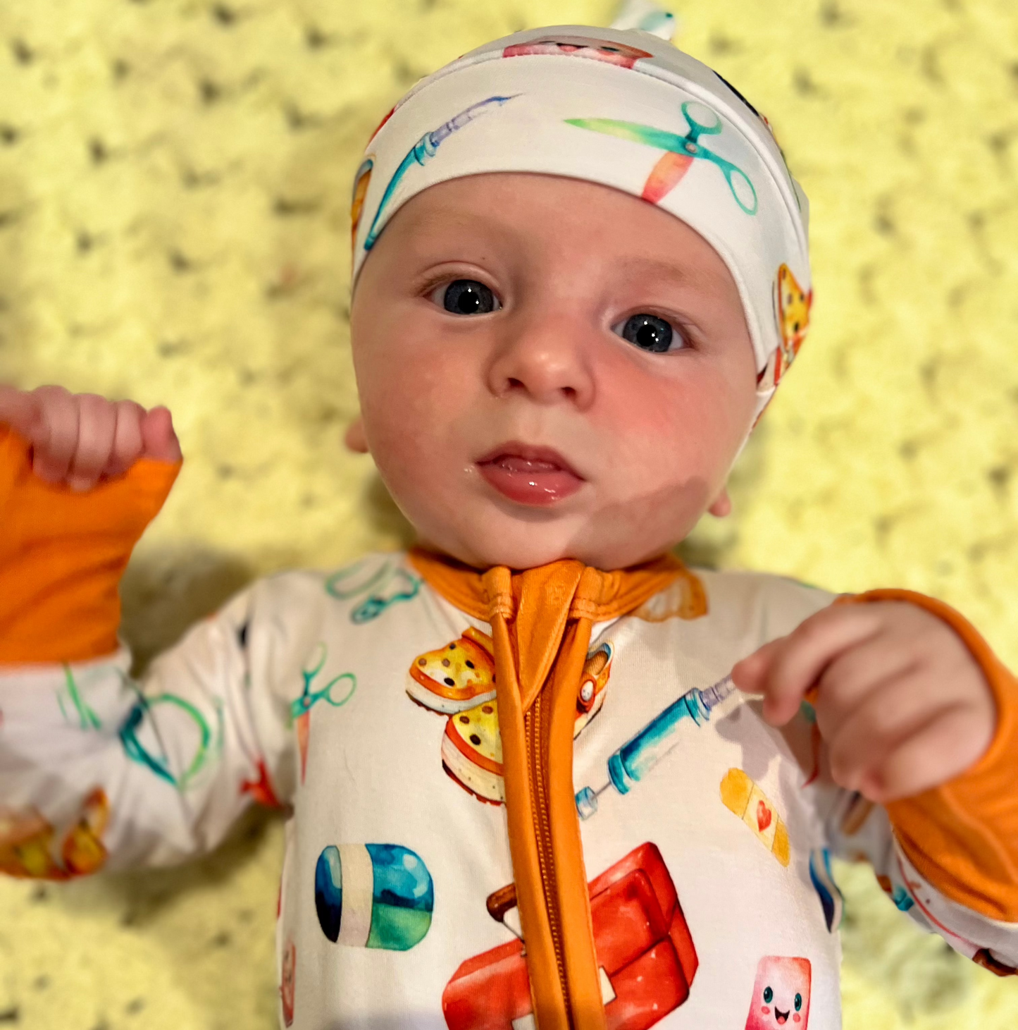 Healthcare Hero Zipper Footie