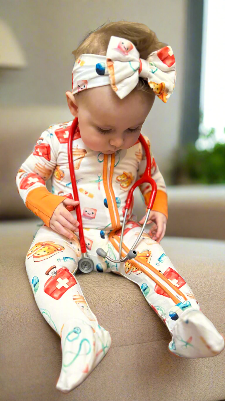 Healthcare Hero Zipper Footie