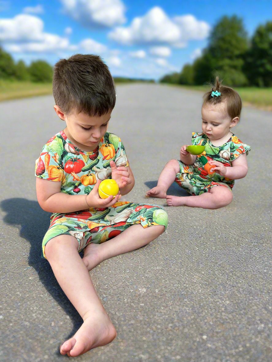 Veggie romper short sleeve