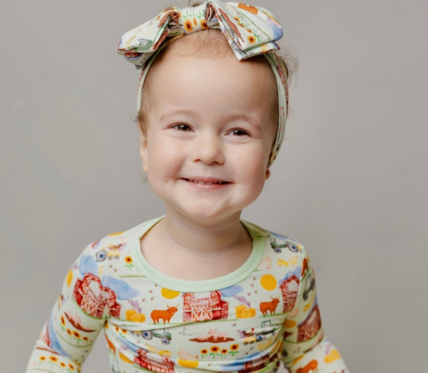 Farmer Headband Bow