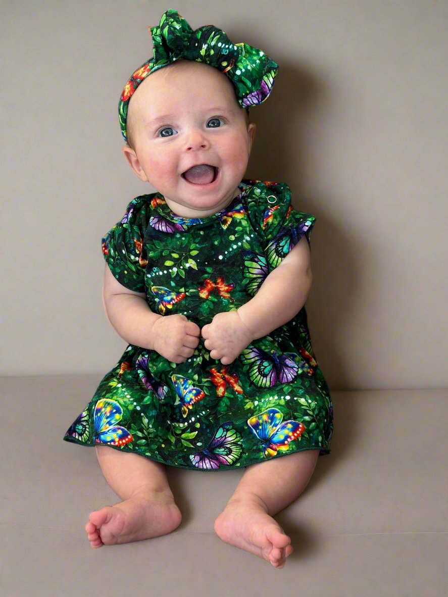 Butterfly twirl bodysuit dress