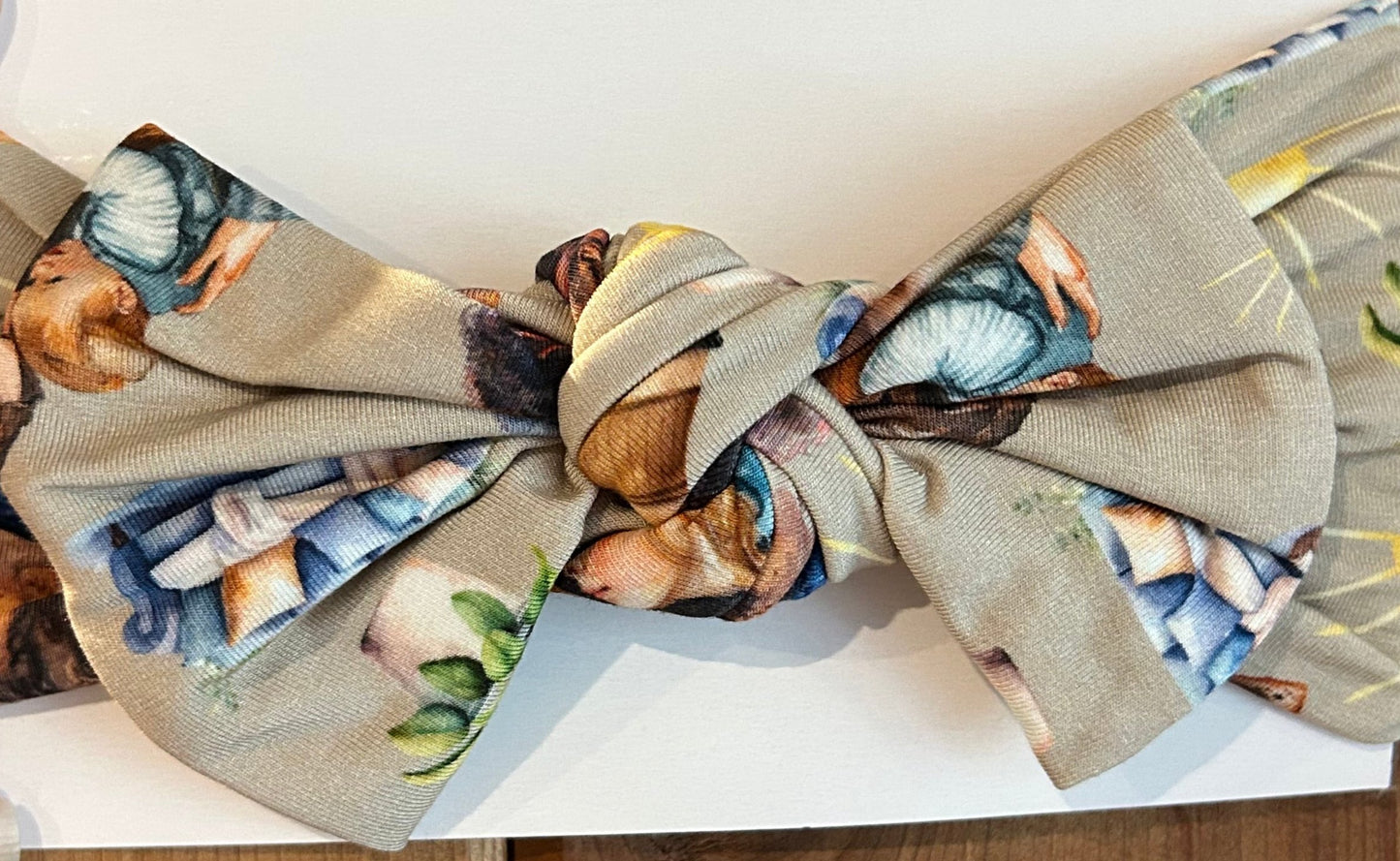 Tired Mom headband bow