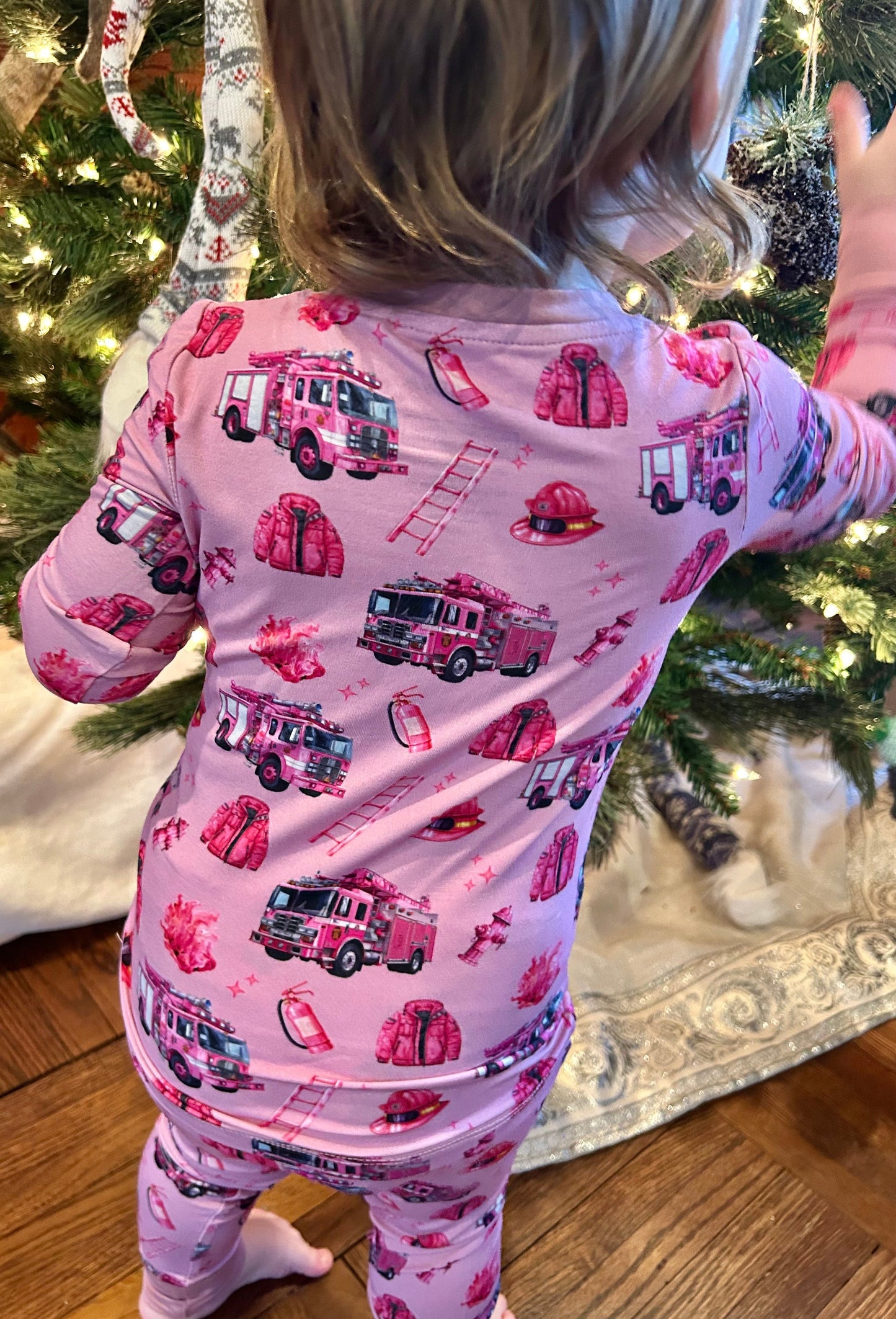 Pink Firefighter two piece set