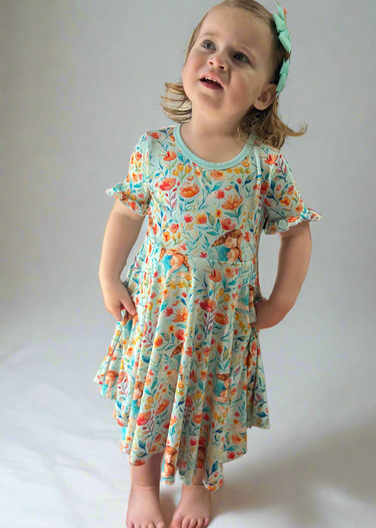 Loved by A Blossoming Mama Ruffle Sleeve Dress