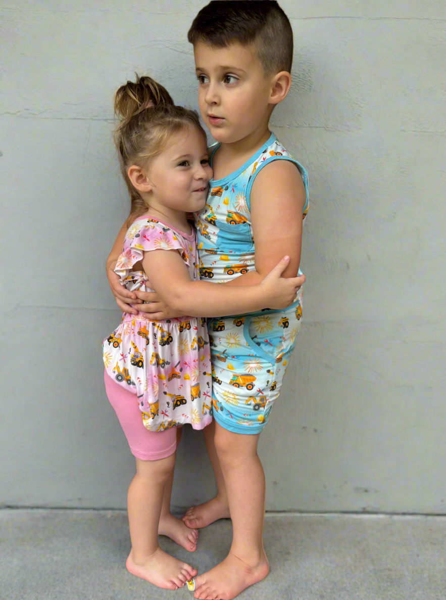 Loved by A Day Crew Peplum Set