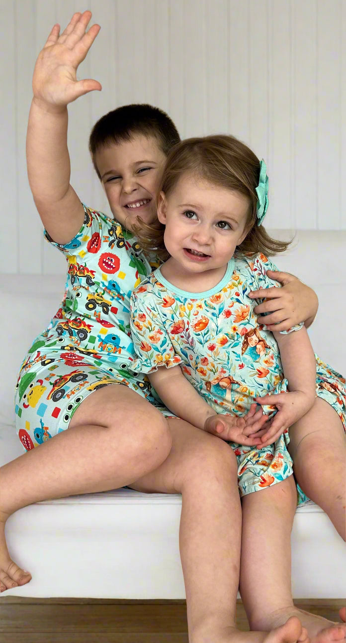 Loved by A Blossoming Mama Ruffle Sleeve Dress