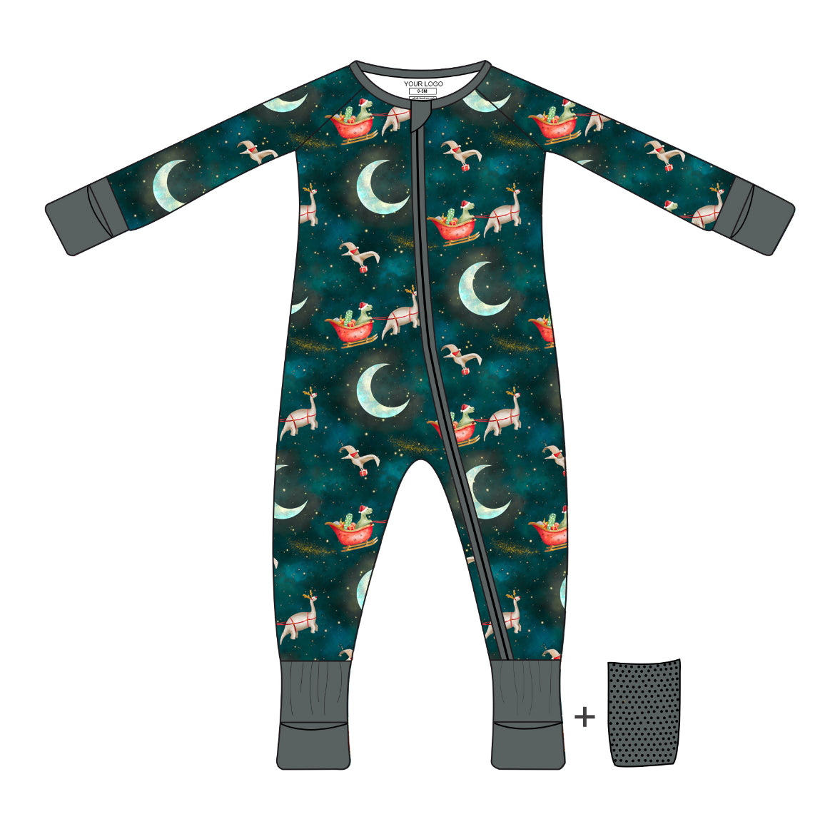 Dino Sled Convertible Footie
