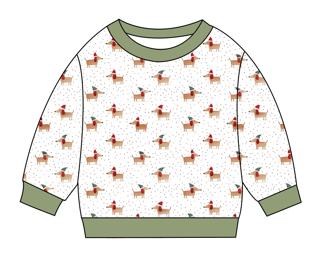 Dachshund's Christmas Crewneck (Kids/Adults)