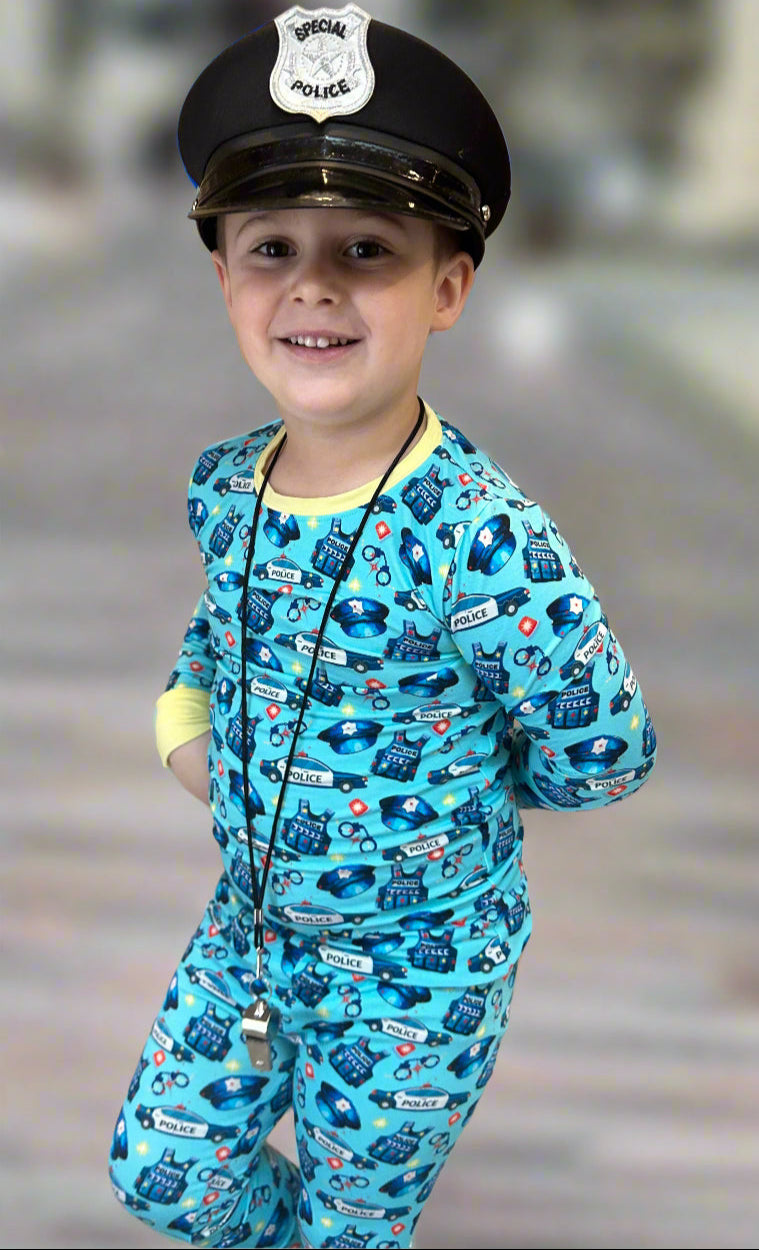 Loved by A Law Enforcement Officer 2 piece set blue