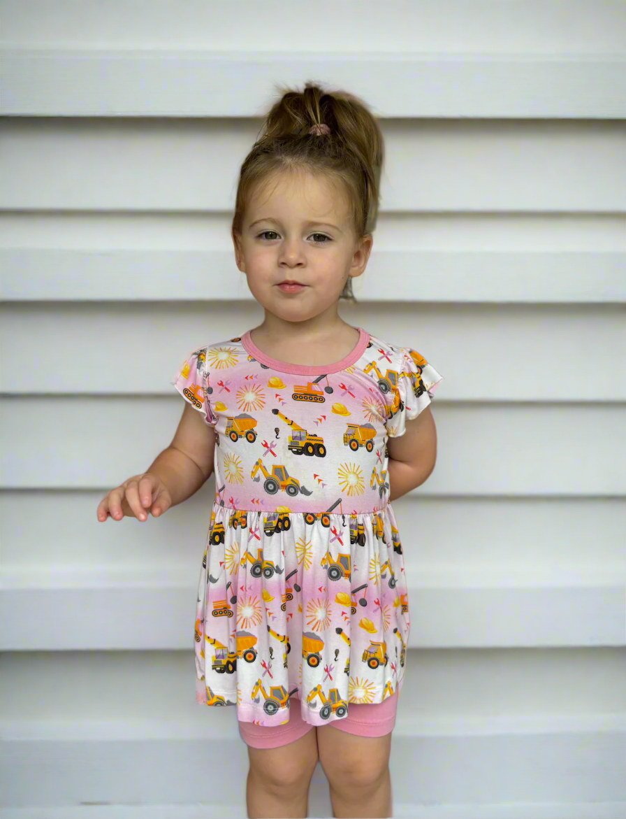 Loved by A Day Crew Peplum Set