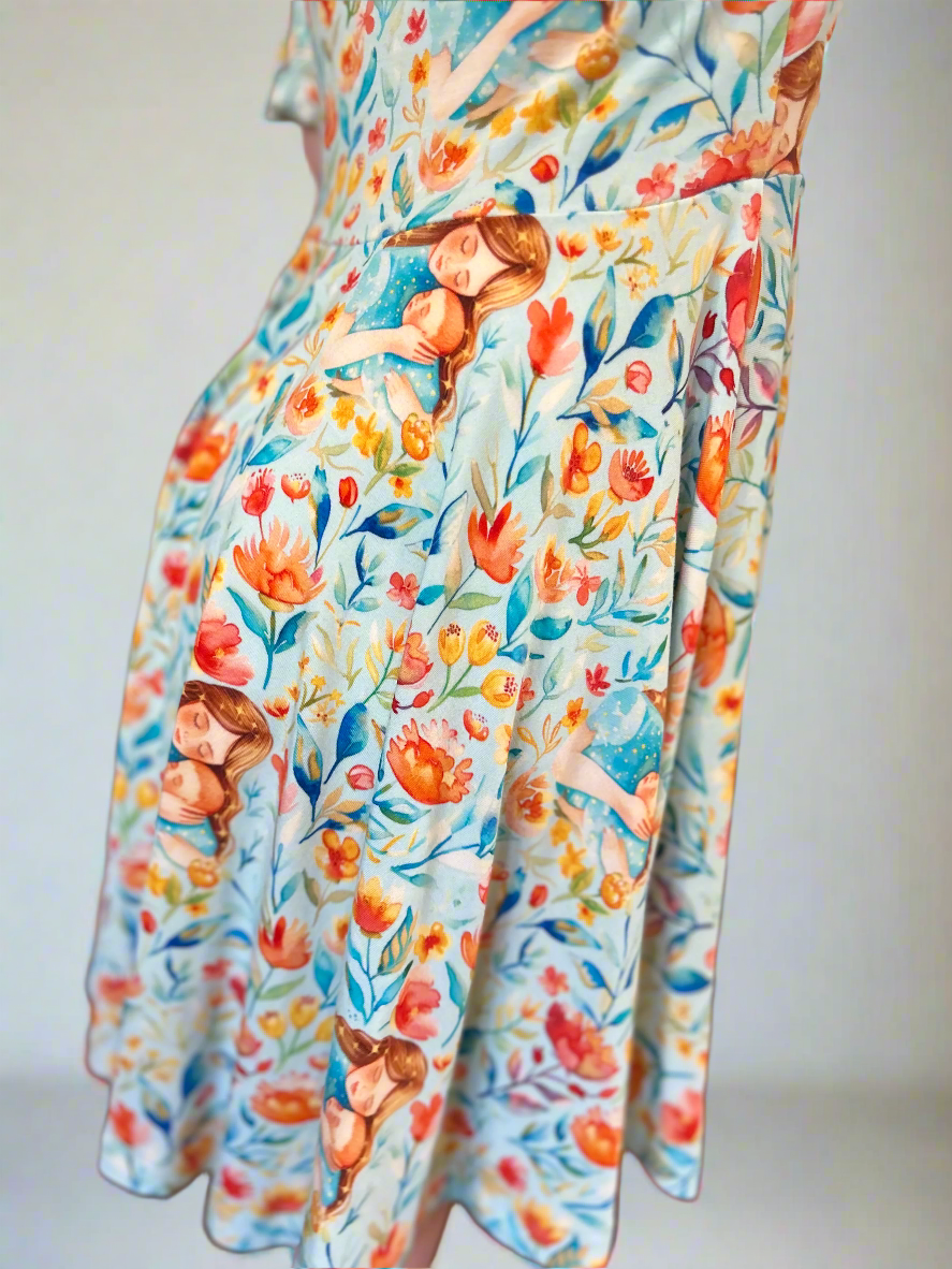 Loved by A Blossoming Mama Ruffle Sleeve Dress