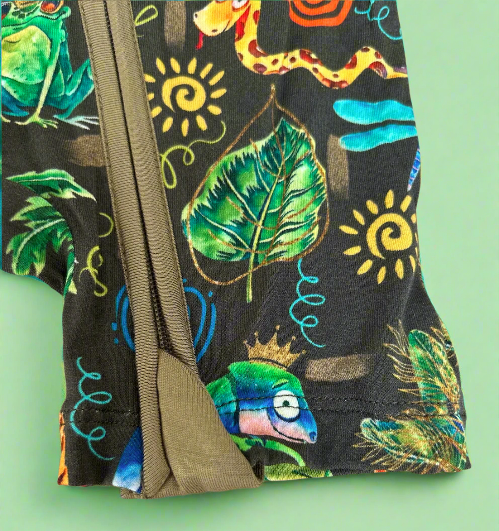 Loved by A Royal Jungle Clan *Double Zip Shortie*