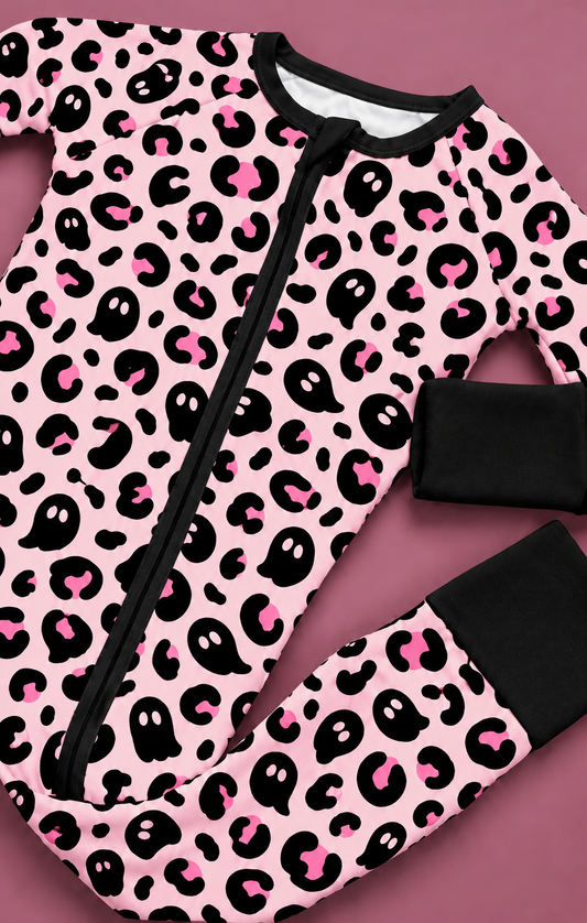 Pink Leopard Ghost zippy