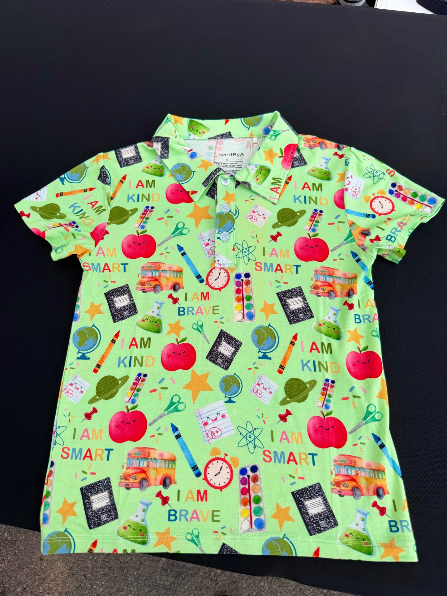 School Affirmations Button Down