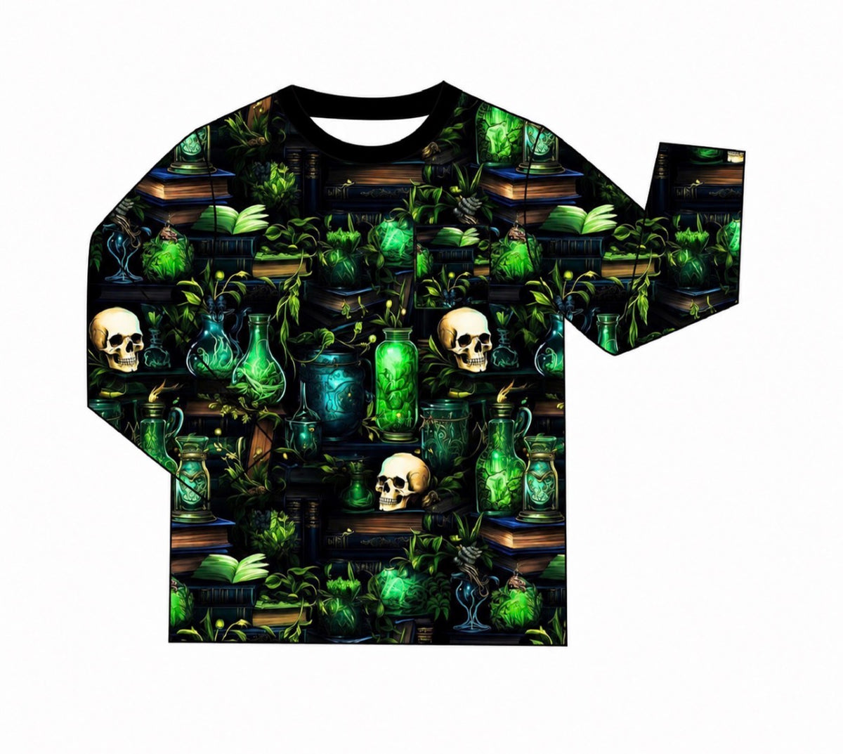 Green Potions long sleeve pocket tee