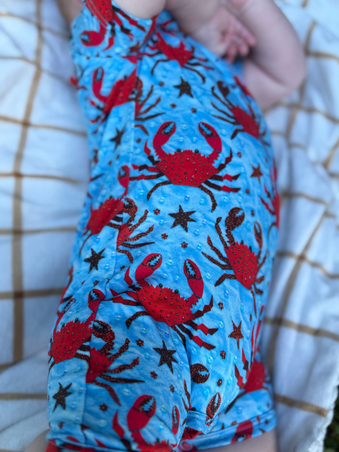 🦀Crab Button Down Romper🦀