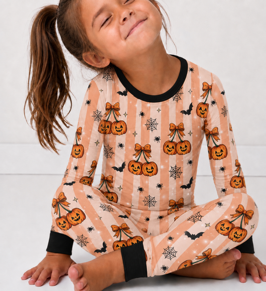 Pumpkin Cherry long sleeve/pants set