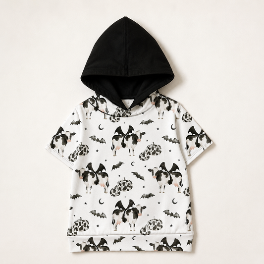 Bat Cow hooded short sleeve