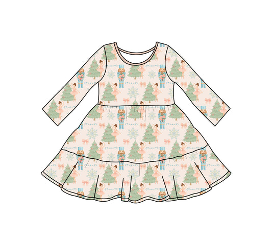 Ballet Christmas Tiered Twirl Dress