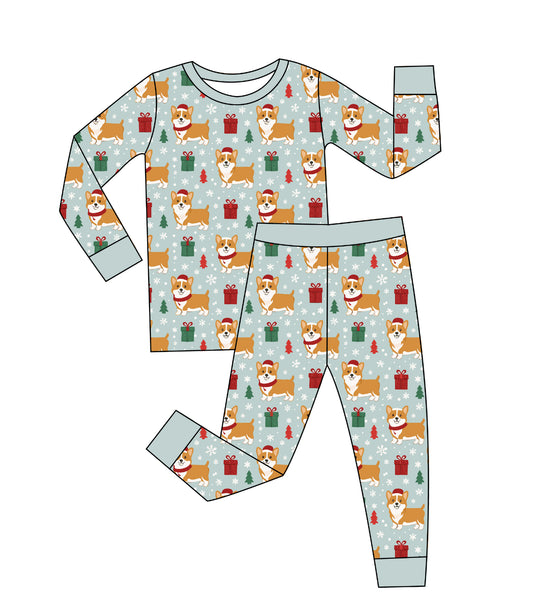 Corgi's Christmas PJ set