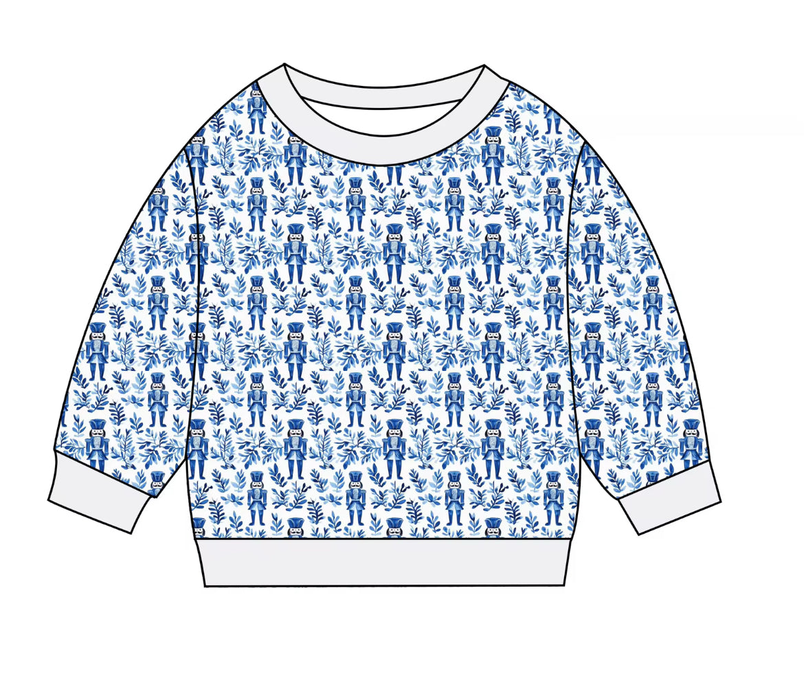 Blue Nutcracker Crewneck (Kids/Adults)