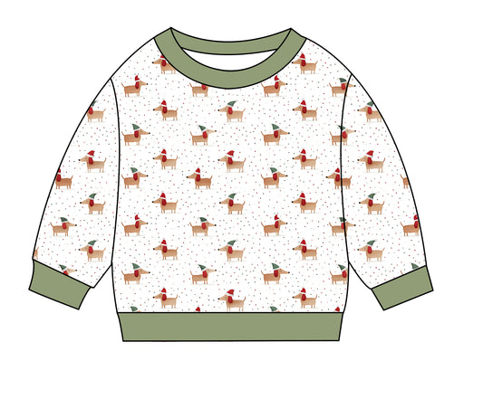Dachshund's Christmas Crewneck (Kids/Adults)