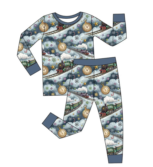 Winter Trains PJ Set
