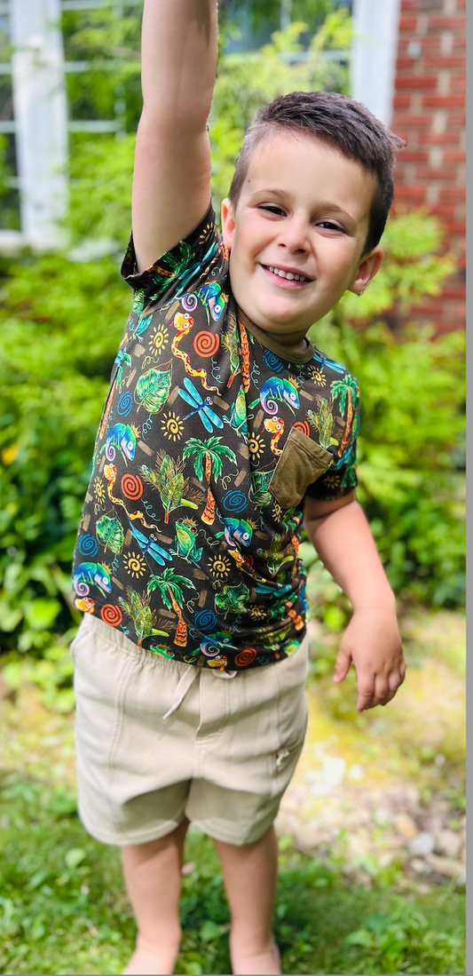 Loved by A Royal Jungle Clan *Pocket Tee*