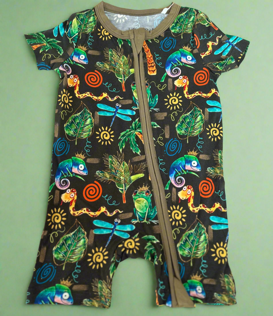 Loved by A Royal Jungle Clan *Double Zip Shortie*
